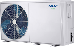 Тепловой насос для отопления и ГВС, тип моноблок MDHWC-V16W/D2N8-B
